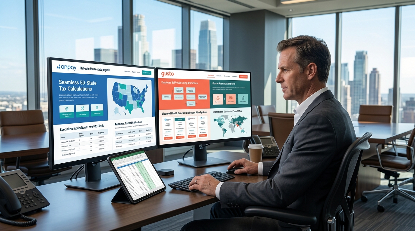 OnPay vs. Gusto (2026): Pricing, HR Features & Payroll Comparison