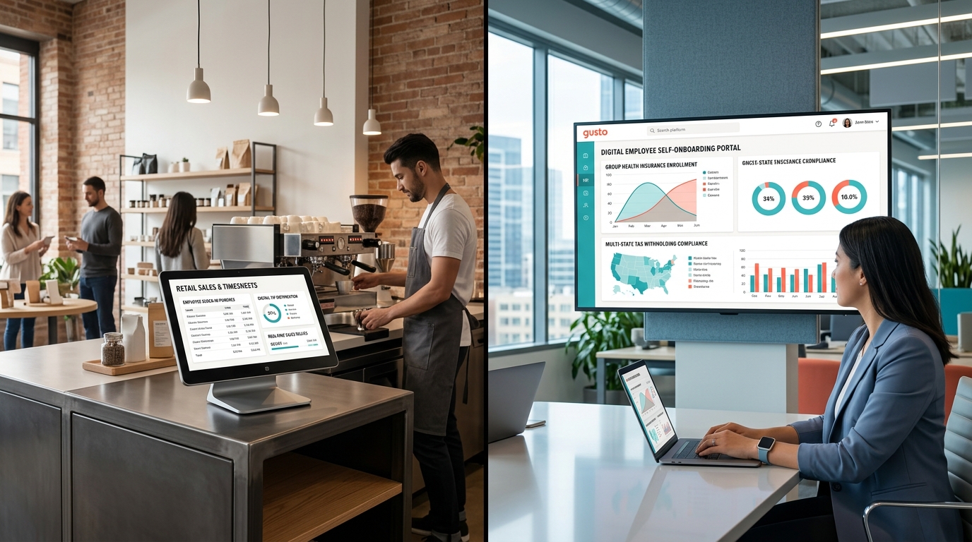 Square Payroll vs. Gusto (2026): Point-of-Sale vs. Full-Service HR Comparison